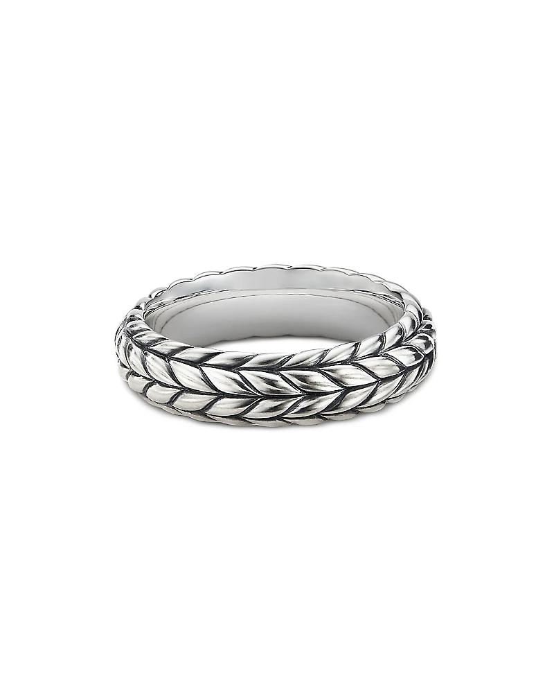 David Yurman Men's Sterling Silver Chevron Ring