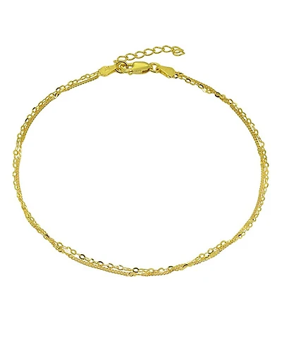 Double Chain Ankle Bracelet
