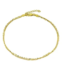Double Chain Ankle Bracelet