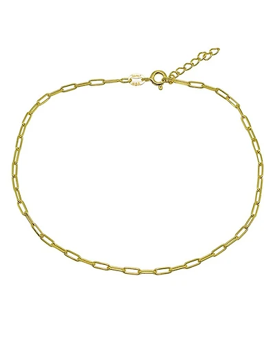 Paper Clip Chain Ankle Bracelet - Exclusive