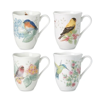 Butterfly Meadow Mugs, Set of 4