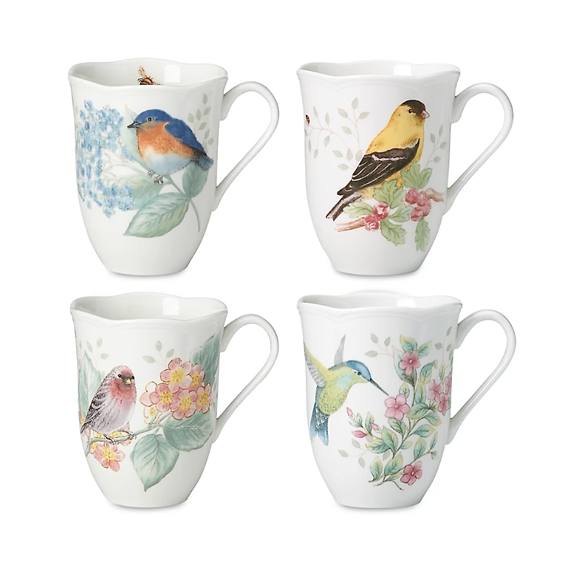 Lenox Butterfly Meadow Mugs, Set of 4