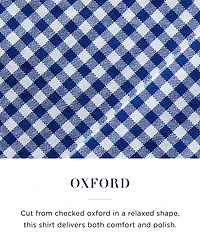 Classic Fit Long Sleeve Gingham Checked Button Down Shirt