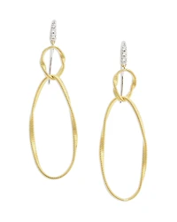 Marco Bicego 18K Yellow Gold Onde Double Link Hook Earrings