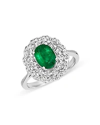 Bloomingdale's Fine Collection Emerald and Diamond Statement Ring