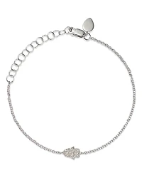Meira T 14K White Gold Diamond Pave Hamsa Bracelet