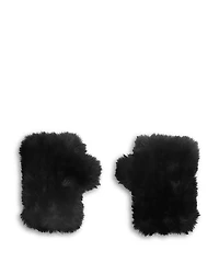 Surell Girls' Faux Fur Fingerless Mittens
