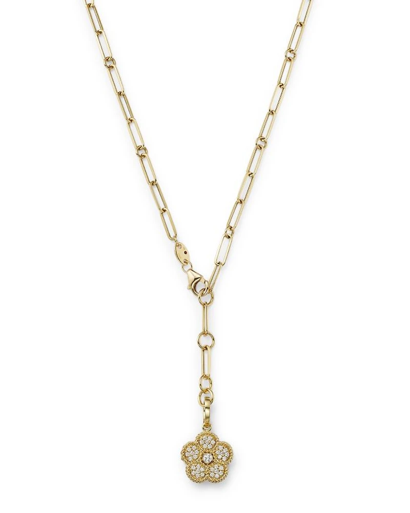 18K Yellow Gold Daisy Lux Diamond Locket Y Necklace, 20" - Exclusive