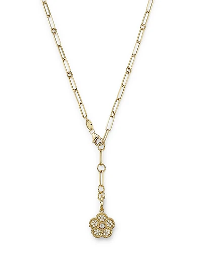 Roberto Coin 18K Yellow Gold Daisy Lux Diamond Locket Y Necklace, 20 - Exclusive