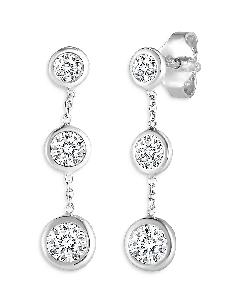 Roberto Coin 18K White Gold Diamond Drop Earrings