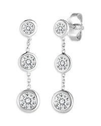 Roberto Coin 18K White Gold Diamond Drop Earrings