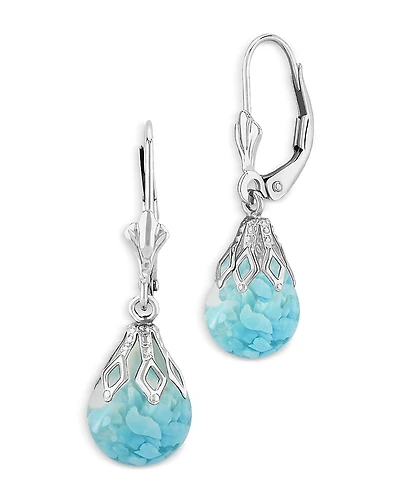 Bloomingdale's Fine Collection Floating Turquoise Drop Earrings