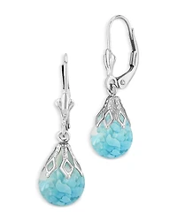 Bloomingdale's Fine Collection Floating Turquoise Drop Earrings