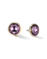 Marco Bicego 18K Yellow Gold Jaipur Color Amethyst Large Stud Earrings