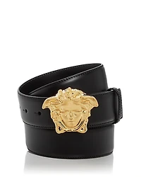 Versace Men's Medusa Buckle Leather Belt