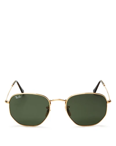 Unisex Icons Hexagonal Sunglasses