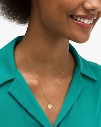 Mini Initial Pendant Necklace, 17"-20"