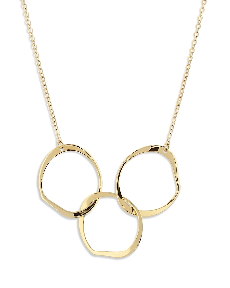Bloomingdale's Fine Collection Interlocking Circle Station Necklace