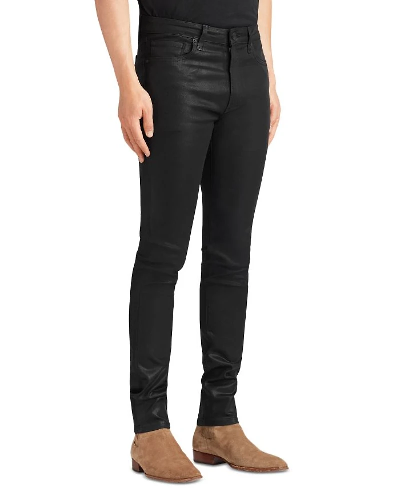 Greyson Coated Skinny Fit Jeans Noir