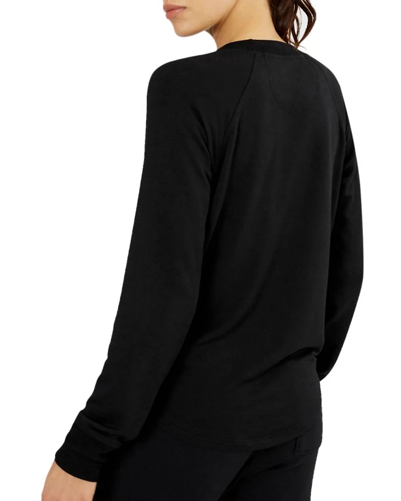 Warm Up Curved-Hem Sweatshirt