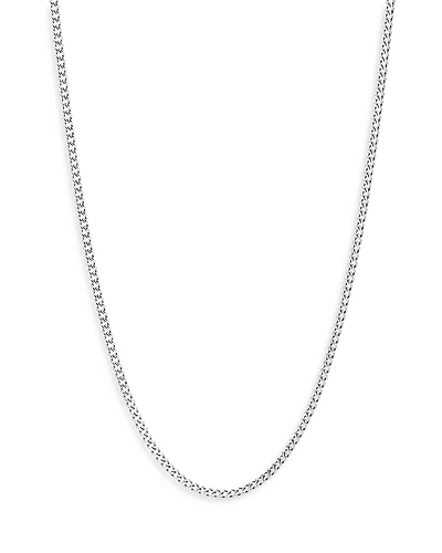 John Hardy Sterling Silver Curb Chain Necklace 2.1mm