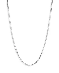 John Hardy Sterling Silver Curb Chain Necklace 2.1mm