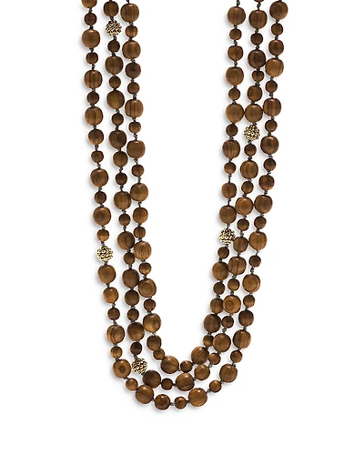 Capucine de Wulf Earth Goddess Triple Strand Bead Necklace, 36