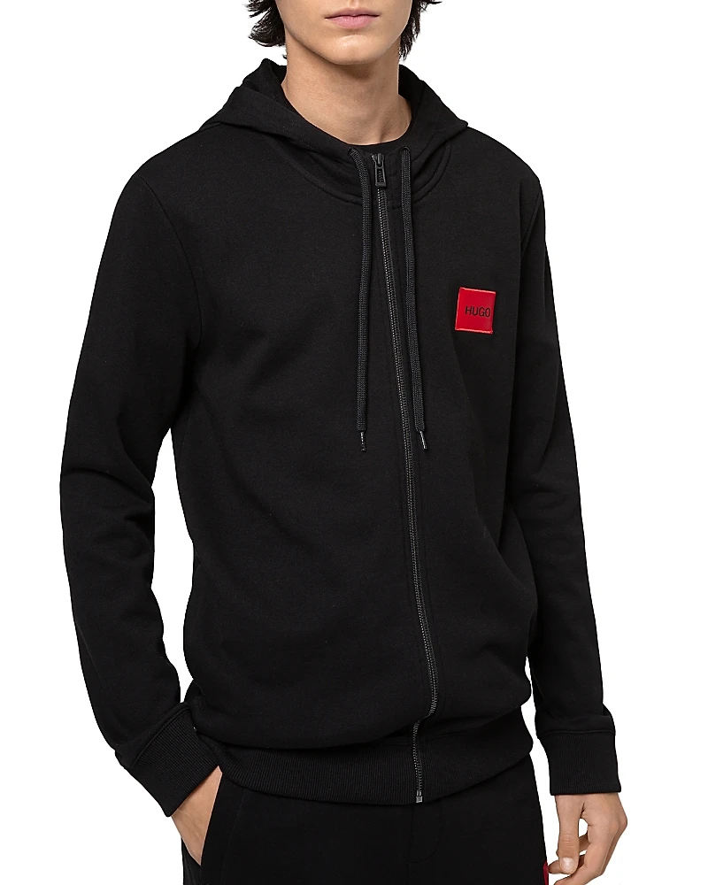 Hugo Daple French Terry Zip Front Hoodie