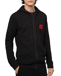 Hugo Daple French Terry Zip Front Hoodie