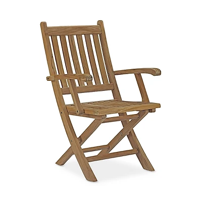 Modway Marina Outdoor Patio Teak Folding Chair