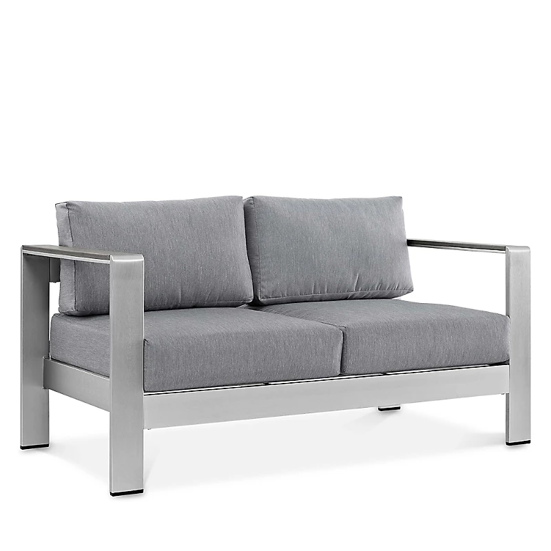 Modway Shore Outdoor Patio Aluminum Loveseat