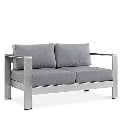 Modway Shore Outdoor Patio Aluminum Loveseat