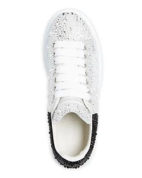 Women's Oversized Crystal Low Top Sneakers