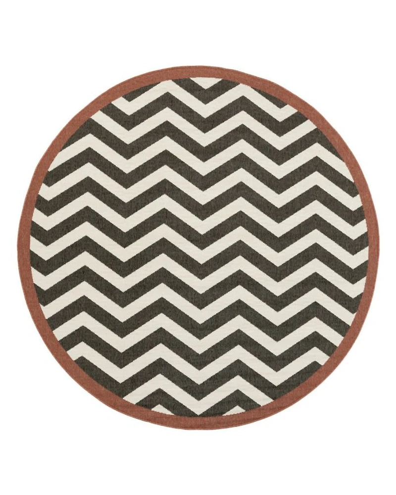 Livabliss Alfresco ALF-9646 Round Area Rug, 5'3" x 5'3"