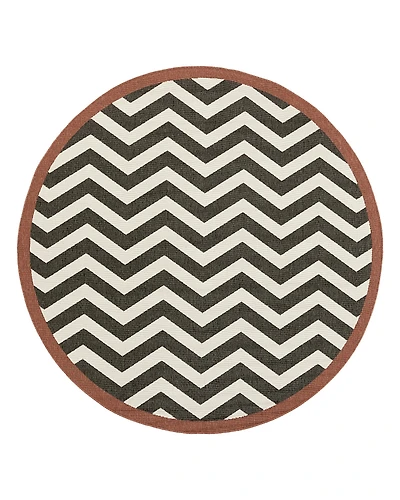 Livabliss Alfresco Alf-9646 Round Area Rug, 5'3 x 5'3