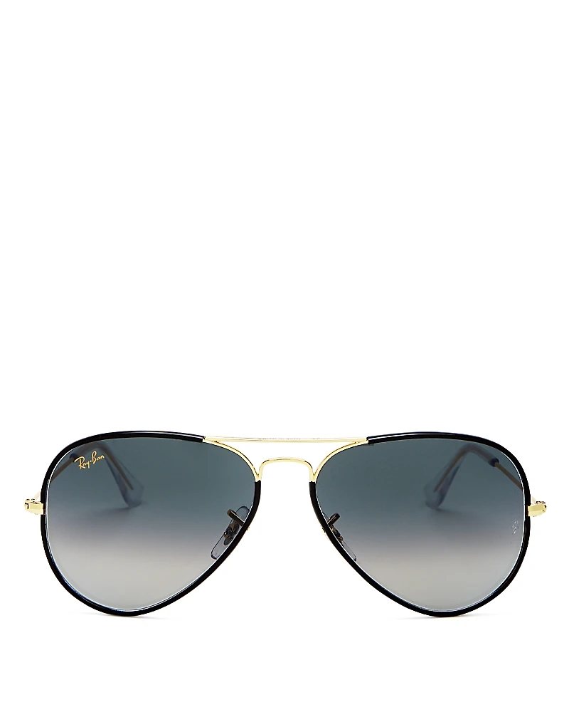 Ray-Ban Classic Brow Bar Aviator Sunglasses, 58mm