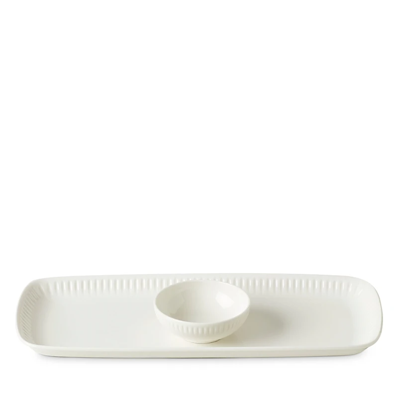 Lenox Profile Serving Tray & Dip Bowl Set