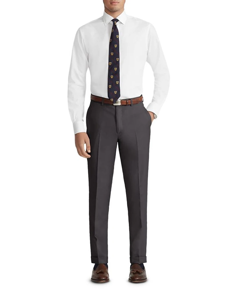 Slim Fit Wool Twill Trousers