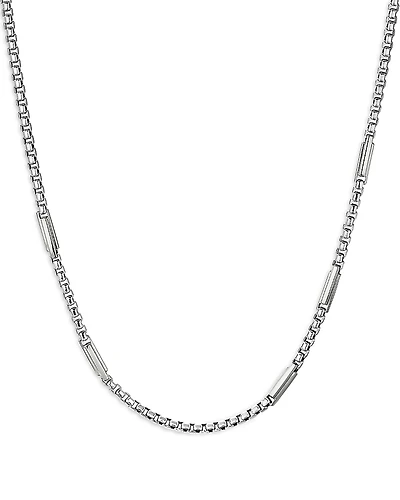 David Yurman Sterling Silver Streamline Station Necklace, 24