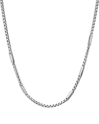 David Yurman Sterling Silver Streamline Station Necklace, 24