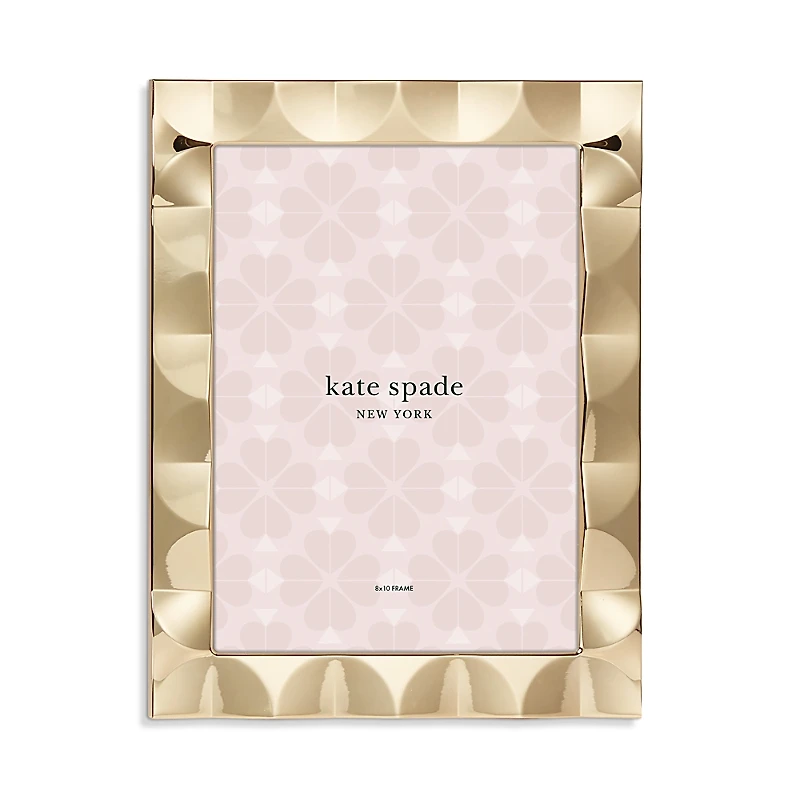 kate spade new york South Street Gold Scallop Frame, 8 x 10