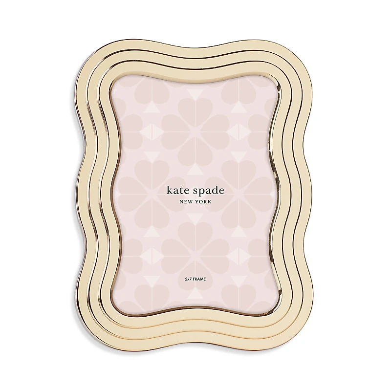 kate spade new york South Street Gold Wavy Frame, 5 x 7