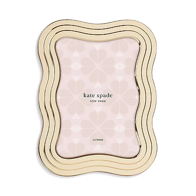 kate spade new york South Street Gold Wavy Frame, 5 x 7