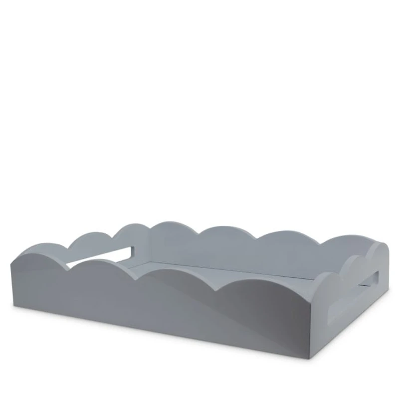 Scalloped Ottoman Tray, 17" x 13"