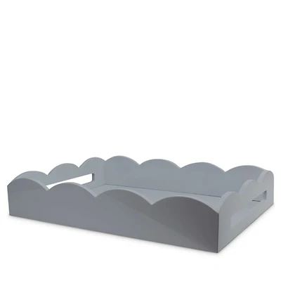 Scalloped Ottoman Tray, 17" x 13"