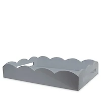 Scalloped Ottoman Tray, 17" x 13"