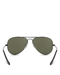 Unisex Polarized Brow Bar Aviator Sunglasses