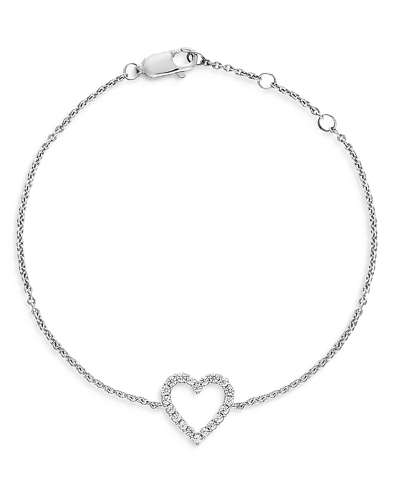 Bloomingdale's Fine Collection Diamond Heart Bracelet