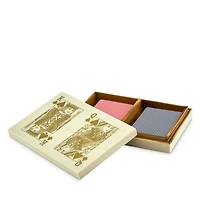 Resin & Bone Double Playing Card Box