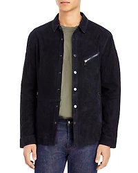 John Varvatos Collection Suede Shirt Jacket